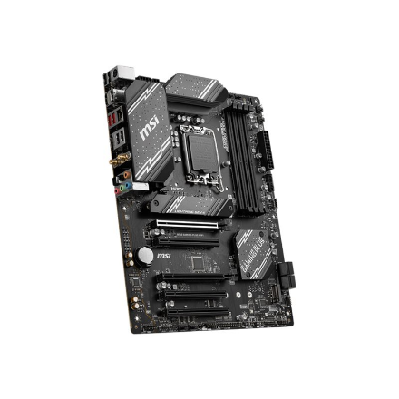 MSI | B760 GAMING PLUS WIFI | Processor family Intel | Processor socket  LGA1700 | DDR5 | Memory slots 4 | Supported hard disk drive interfaces 	SATA, M.2 | Number of SATA connectors 4 | Chipset Intel B760 | ATX