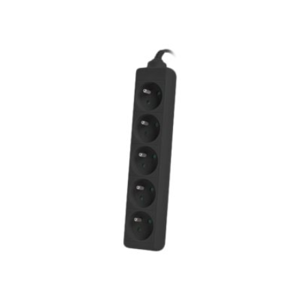 Lanberg | Power strip outlets for UPS system, 1m | PS0-05E-0100-IEC-BK | Sockets quantity 5