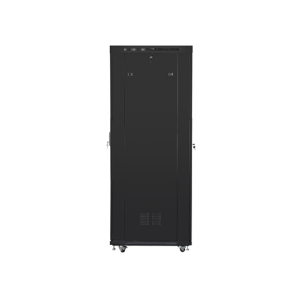 Lanberg | Rack cabinet 19" free-standing 42U/800x1000 (flat pack) with glass door, LCD | FF01-8042-12BL | Black
