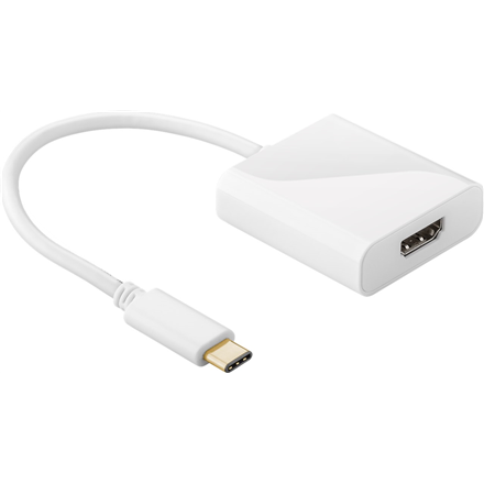 Goobay | USB-C HDMI adapter | 66259 | White | USB-C male | HDMI female (Type A) | 0.2 m