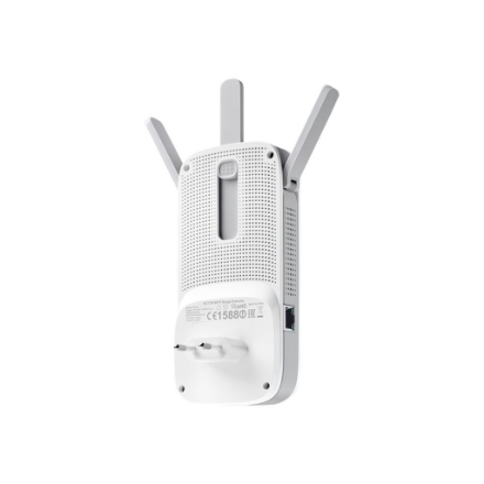 TP-LINK | Extender | RE450 | 802.11ac | 2.4GHz/5GHz | 450+1300 Mbit/s | 10/100/1000 Mbit/s | Ethernet LAN (RJ-45) ports 1 | MU-MiMO No | no PoE | Antenna type 3xExternal