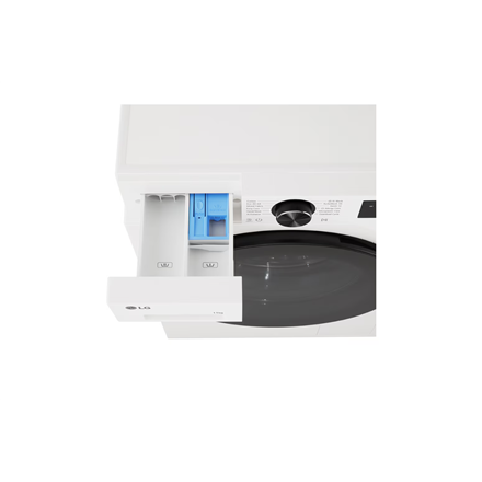 LG Washing machine | F4X5011TWB | Energy efficiency class A | Front loading | Washing capacity 11 kg | 1400 RPM | Depth 57 cm | Width 60 cm | Display | LED | Steam function | Direct drive | Wi-Fi | White