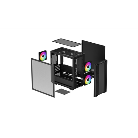 Deepcool | Micro-ATX CASE | CC360 | Black | Mini-ITX / Micro-ATX | ATX PS2 （maximum length: 160mm）