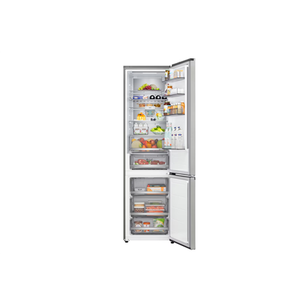 LG Refrigerator | GBBS322CPY | Energy efficiency class C | Free standing | Combi | Height 203 cm | Fridge net capacity 262 L | Freezer net capacity 113 L | Display | 34 dB | Prime Silver
