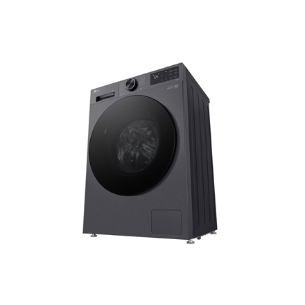 LG Washing machine | F2X50S9TBB | Energy efficiency class A | Front loading | Washing capacity 9 kg | 1200 RPM | Depth 48 cm | Width 60 cm | Display | LED | Steam function | Direct drive | Wi-Fi | Matte Black