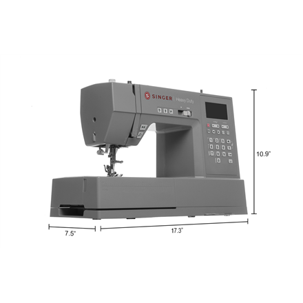Singer | Computerized Sewing Machine | HD6805C Heavy Duty | Number of stitches 586 | Number of buttonholes 9 | Grey