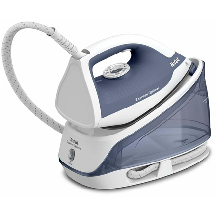 TEFAL Steam generator iron | FV2C41E0 Express Optimal | 2400 W | 1.2 L | 5 bar | Auto power off | Vertical steam function | Calc-clean function | Blue/White
