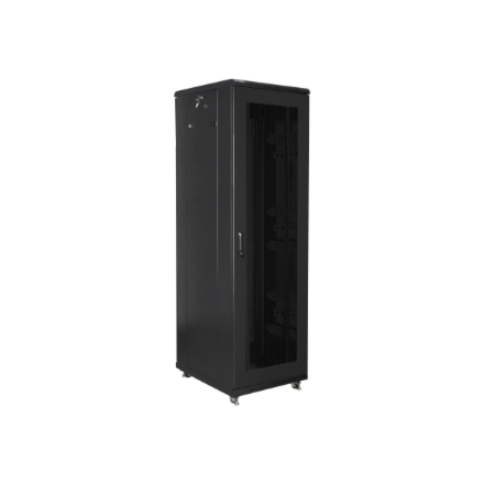 Lanberg | Rack cabinet 19" free-standing 42U/600x800 (flat pack) with mesh door | FF01-6842-23B | Black