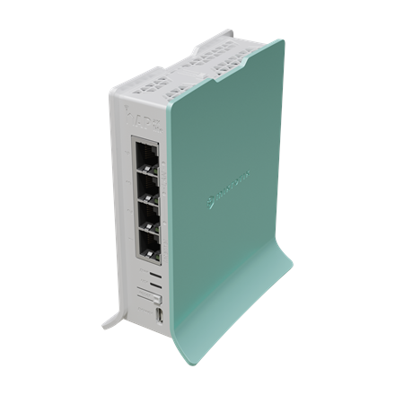 MikroTik hAP ax lite Router | hAP ax lite Router | L41G-2axD | 802.11ax | 574 Mbit/s | Ethernet LAN (RJ-45) ports 4 | Mesh Support No | MU-MiMO No | No mobile broadband | Antenna type Internal
