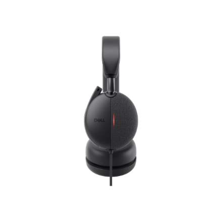 Dell | Pro Wired On-Ear Headset | WH5024 | Built-in microphone | USB Type-A | ANC | Black