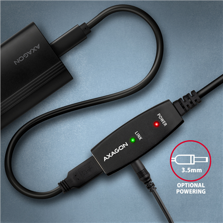 AXAGON | USB repeater cable, 15 m | ADR-215 | USB Type A - USB Type A
