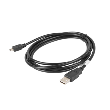 Lanberg | Mini USB to USB Type-A 2.0 Cable, 1.8 m | CA-USBK-10CC-0018-BK | Mini USB to USB Type-A