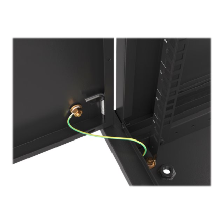 Lanberg | Rack cabinet 19" wall-mount 9U/600x600 (flat pack) for self-assembly with metal door | WF01-6609-00B | Black