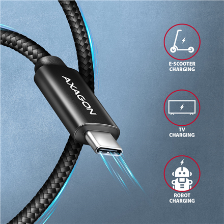 AXAGON | Data and charging USB 480Mbps cable, 3 m | BUCM2-CM30AB | USB-C to USB-C