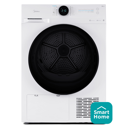 Midea | Dryer Machine | MD200H80BW/W-HR | Energy efficiency class C | Front loading | 8 kg | LED | Depth 60 cm | Wi-Fi | White