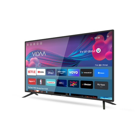 Allview 40iPlay6000-F/1 40" (101 cm) Full HD Smart LED TV | Allview | 40iPlay6000-F/1 | 40" (101 cm) | Smart TV | VIDAA | FHD | Black