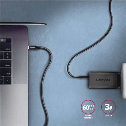 AXAGON | Data and charging USB 3.2 Gen1 cable, 3 m | BUCM3-CM30AB | USB Type C - USB Type C