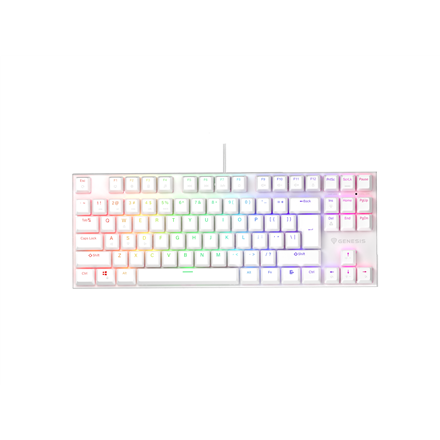 Genesis | THOR 303 | Mechanical Gaming Keyboard | Wired | US | Outemu Peach Silent | White