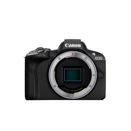 Canon | EOS R50 - digital camera RF-S 18-150mm F3.5-6.3 IS STM lens | Megapixel 24.2 MP | ISO sensitivity (max) ISO 51200 | Wi-Fi | Automatic, manual | CMOS | Black