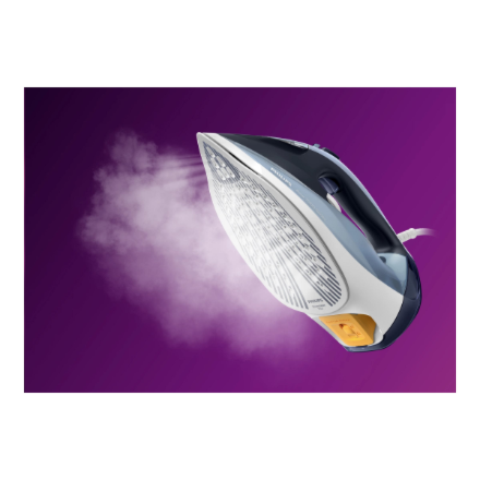 Philips Steam Iron | DST7020/20 | Steam Iron | 2800 W | Water tank capacity 300 ml | Continuous steam 50 g/min | Steam boost performance 250 g/min | Blue