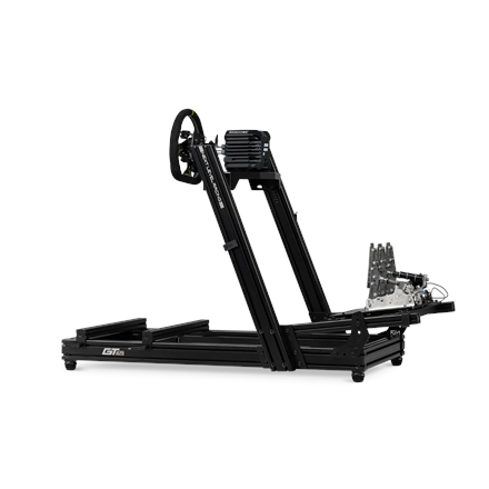 Next Level Racing Aluminium Simulator Cockpit, Wheel Plate Edition | GTElite Lite | Black