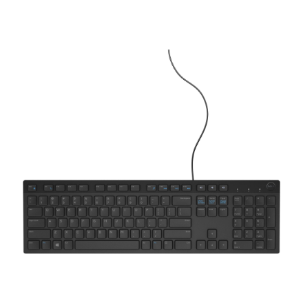 Dell | KB216 | Standard | Wired | EE | Quietkey | Black