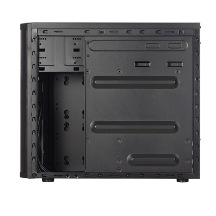Fractal Design | CORE 1100 | Black | Micro ATX | ATX PSUs, up to 185mm if a typical-length optical drive is mounted