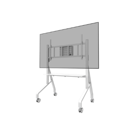 Neomounts Floor stand | FL50-575WH1 TV trolley | Adjustable Height | 65-110 " | Maximum weight (capacity) 125 kg | White