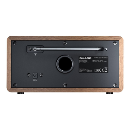 Sharp DR-450(BR) Digital Radio, FM/DAB/DAB+, Bluetooth 4.2, Alarm function, Brown | Sharp | Digital Radio | DR-450(BR) | Bluetooth | Brown