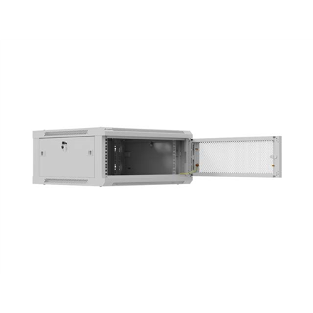 Lanberg Wall mounted installation cabinet 19" 4U 600X600 | WF01-6604-23S | Grey