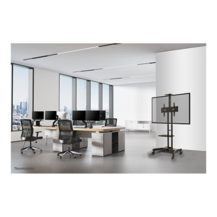 Neomounts Floor stand | NM-M1700BLACK TV trolley | Adjustable Height | 32-75 " | Maximum weight (capacity) 50 kg | Black