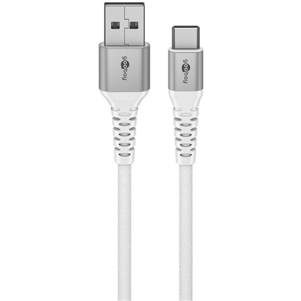 Goobay | USB-C to USB-A Supersoft Textile Cable with Metal Plugs | 74531