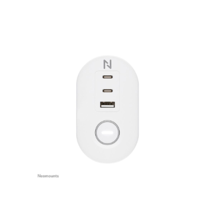 Neomounts | Desk socket with clamp and USB-C and USB-A ports - Quick charge | DS22-840WH6 | White