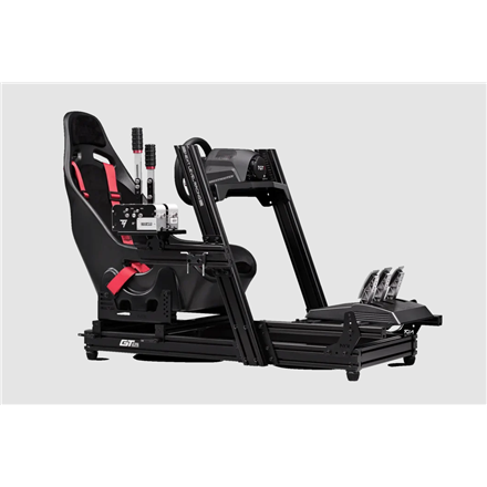 Next Level Racing | Aluminum; Carbon Steel | Racing Simulator Cockpit | GTElite Wheel Plate Edition | Black