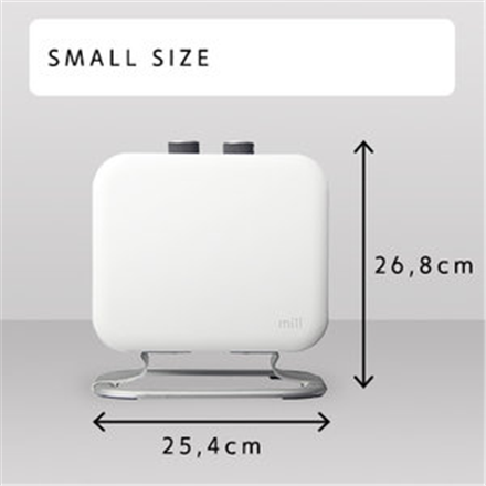 Mill | Heater | CUS1800MECWA | Fan heater | 1800 W | Number of power levels 2 | Suitable for rooms up to 10-30 m² | White