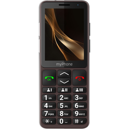 myPhone Bueno LTE Praline Collection | Brown | 2.8 " | IPS | 48 MB | 128 MB | Single SIM | MicroSD | 3G | Bluetooth | Main camera resolution 2 MP | 2000 mAh