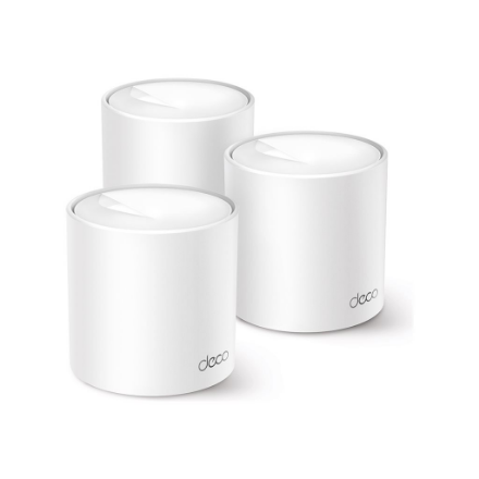AX1500 Whole Home Mesh Wi-Fi 6 System | Deco X10 (3-pack) | 802.11ax | 10/100/1000 Mbit/s | Ethernet LAN (RJ-45) ports 1 | Mesh Support Yes | MU-MiMO Yes | No mobile broadband | Antenna type Internal