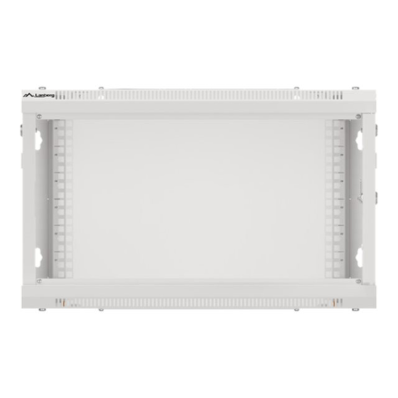 Lanberg | Rack cabinet 19" wall-mount 12U/600x450 for self-assembly with metal door (flat pack) | WF01-6412-00S | Grey