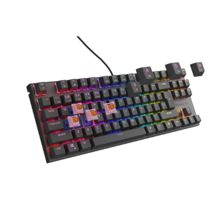 Genesis | THOR 303 | Mechanical Gaming Keyboard | Wired | US | Outemu Peach Silent | Black