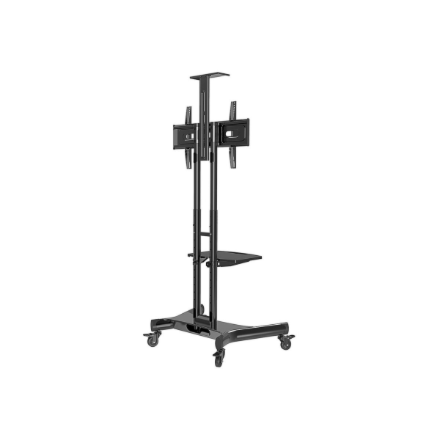 Neomounts Floor stand | NM-M1700BLACK TV trolley | Adjustable Height | 32-75 " | Maximum weight (capacity) 50 kg | Black