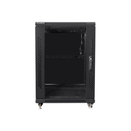 Lanberg | Rack cabinet 19" free-standing 15U/600x600 (flat pack) | FF01-6615-12B | Black