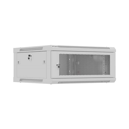 Lanberg Wall mounted installation cabinet 19" 4U 600X600 | WF01-6604-23S | Grey