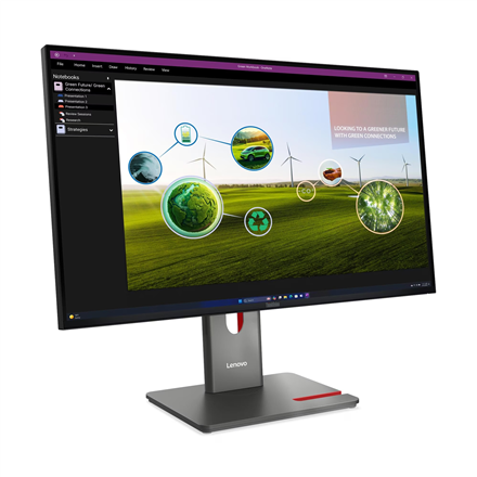 Lenovo | ThinkVision | P27Q-40 | 27 " | IPS | 16:9 | 120 Hz | 4 ms | 350 cd/m² | HDMI ports quantity 1 | Eclipse black | Warranty 36 month(s)