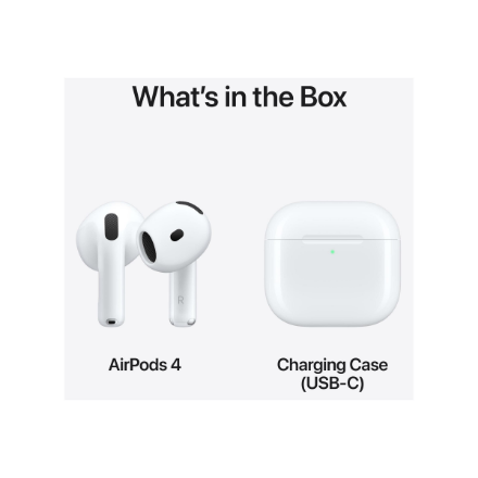 Apple | AirPods 4 | Wireless | In-ear | White | Wireless