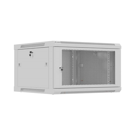 Lanberg Wall mounted installation cabinet 19" 9U 600X600 | WF01-6606-23S | Grey