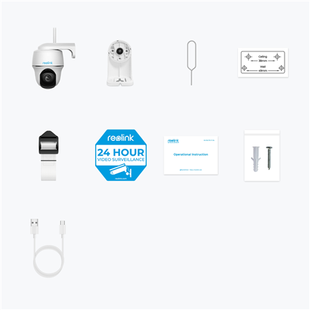 Reolink | Smart Pan and Tilt Wire-Free Camera | Argus Series B430 | PTZ | 5 MP | Fixed | H.265 | Micro SD, Max. 128 GB
