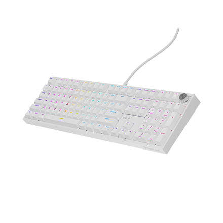 Genesis Thor 404 | Mechanical Gaming Keyboard | Wired | US | Gateron Yellow Pro | White