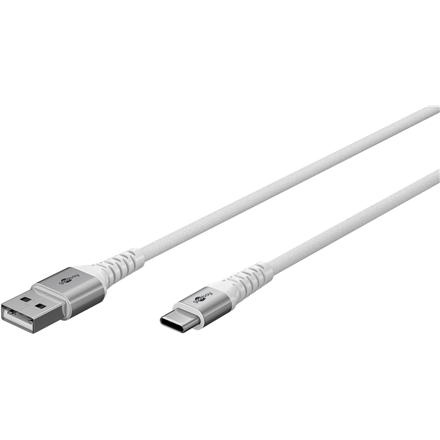 Goobay | USB-C to USB-A Supersoft Textile Cable with Metal Plugs | 74530