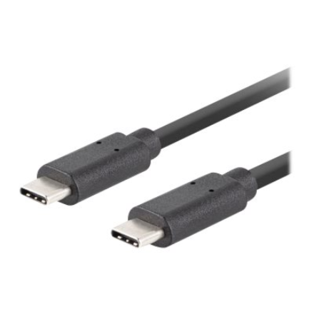 Lanberg | USB-C 3.1 Gen 2 Cable, 10GB/s PD100W, 1.8 m | CA-CMCM-32CU-0018-BK | USB Type-C to USB Type-C