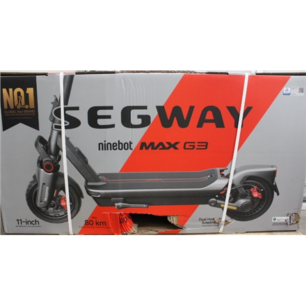 SALE OUT. Segway MAX G3 E | eKickScooter | 2000 W | Up to 25 km/h | 11 " | 24 month(s) | Black | DAMAGED PACKAGING